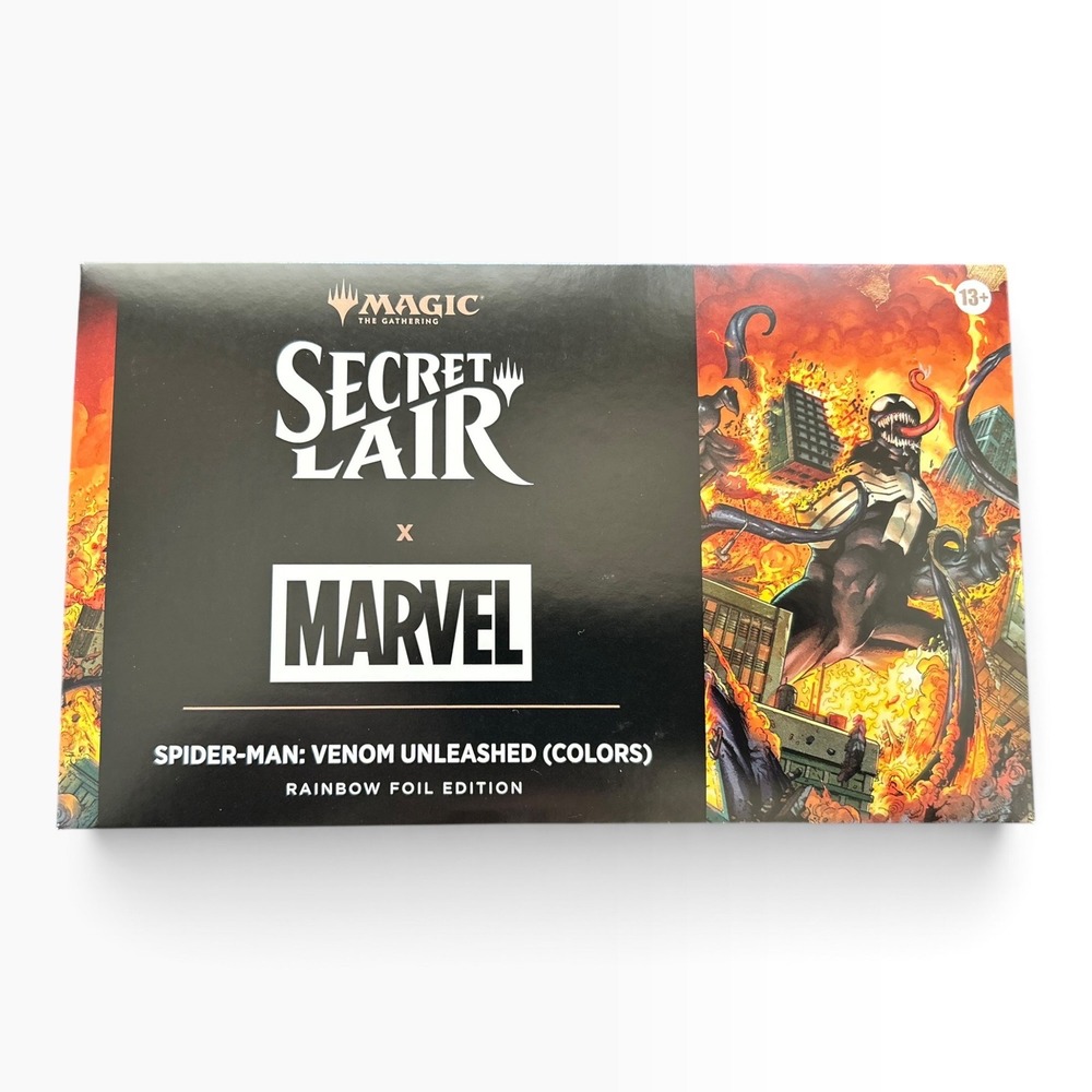 Magic The Gathering Secret Lair x Marvel Spider-Man Venom Unleashed Foil NEW